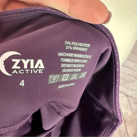 Zyia active deep purple leggings size 4 - Picture 4 of 7